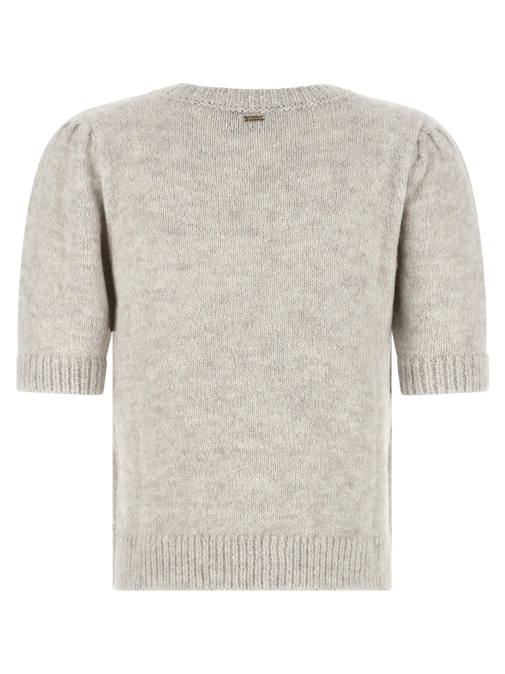 Twinset Grauer Marabou-Strickjacke
