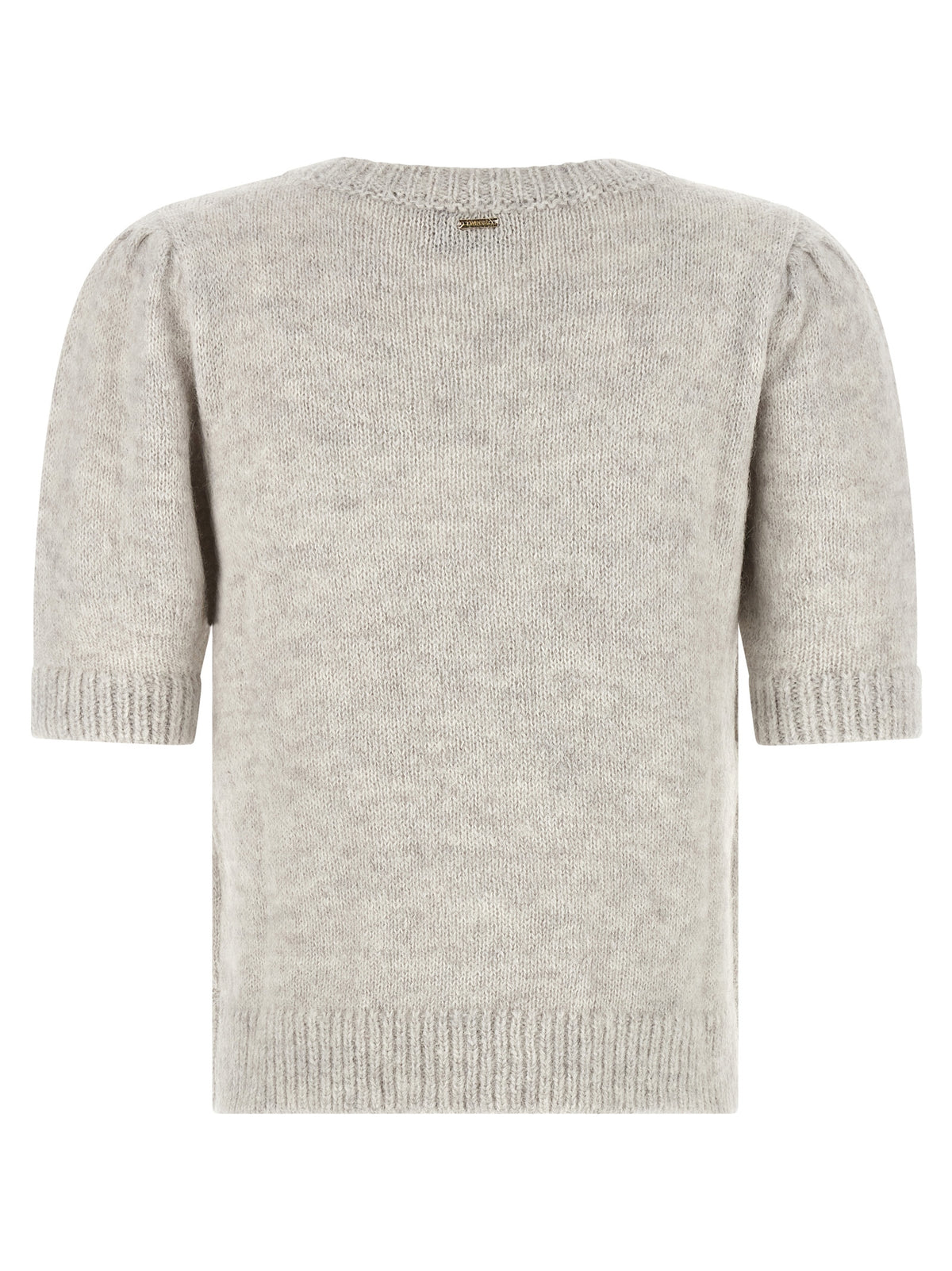 Twinset Grauer Marabou-Strickjacke