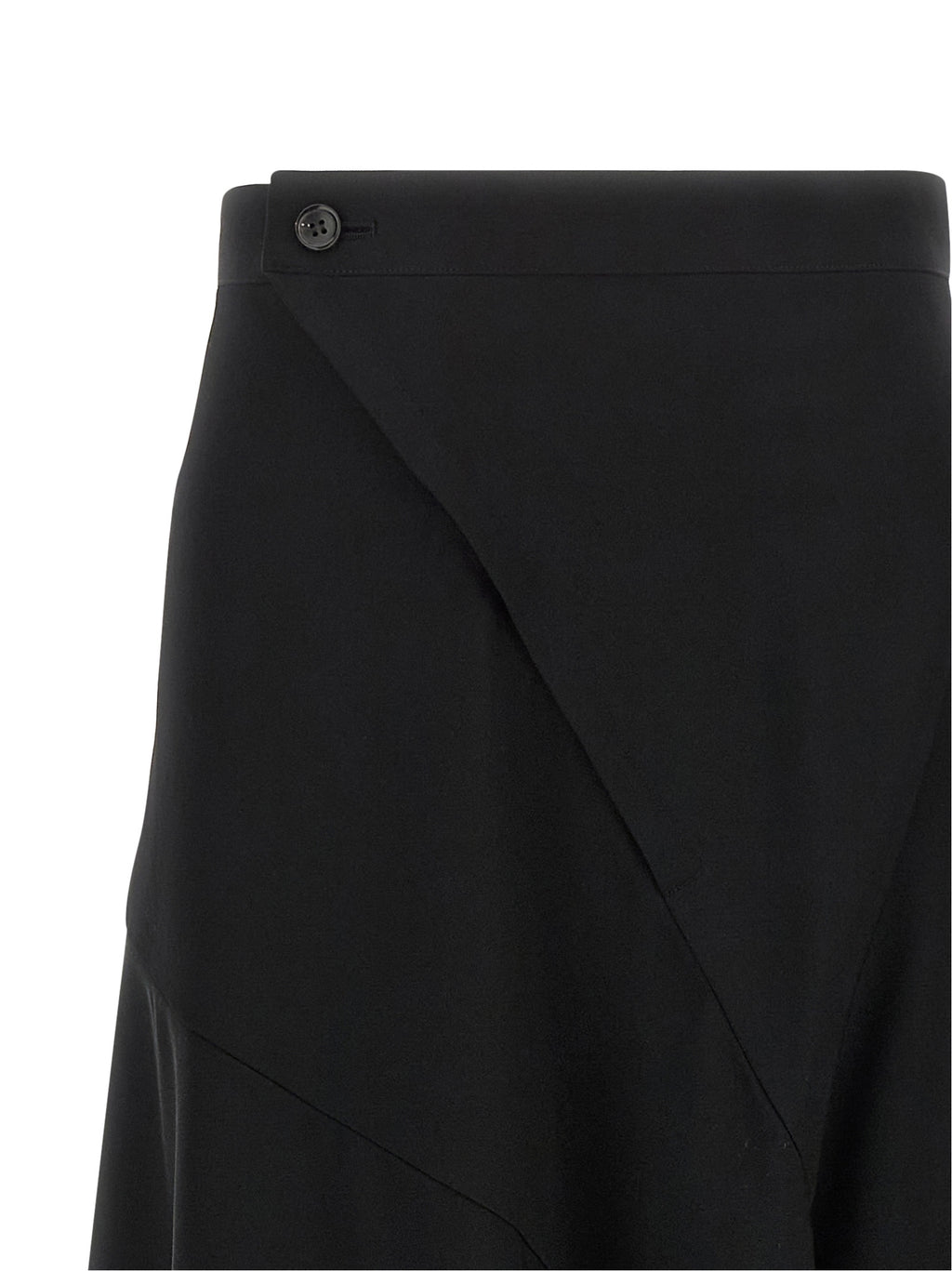Junya Watanabe Schwarze Wollhose mit ausgestelltem Bein