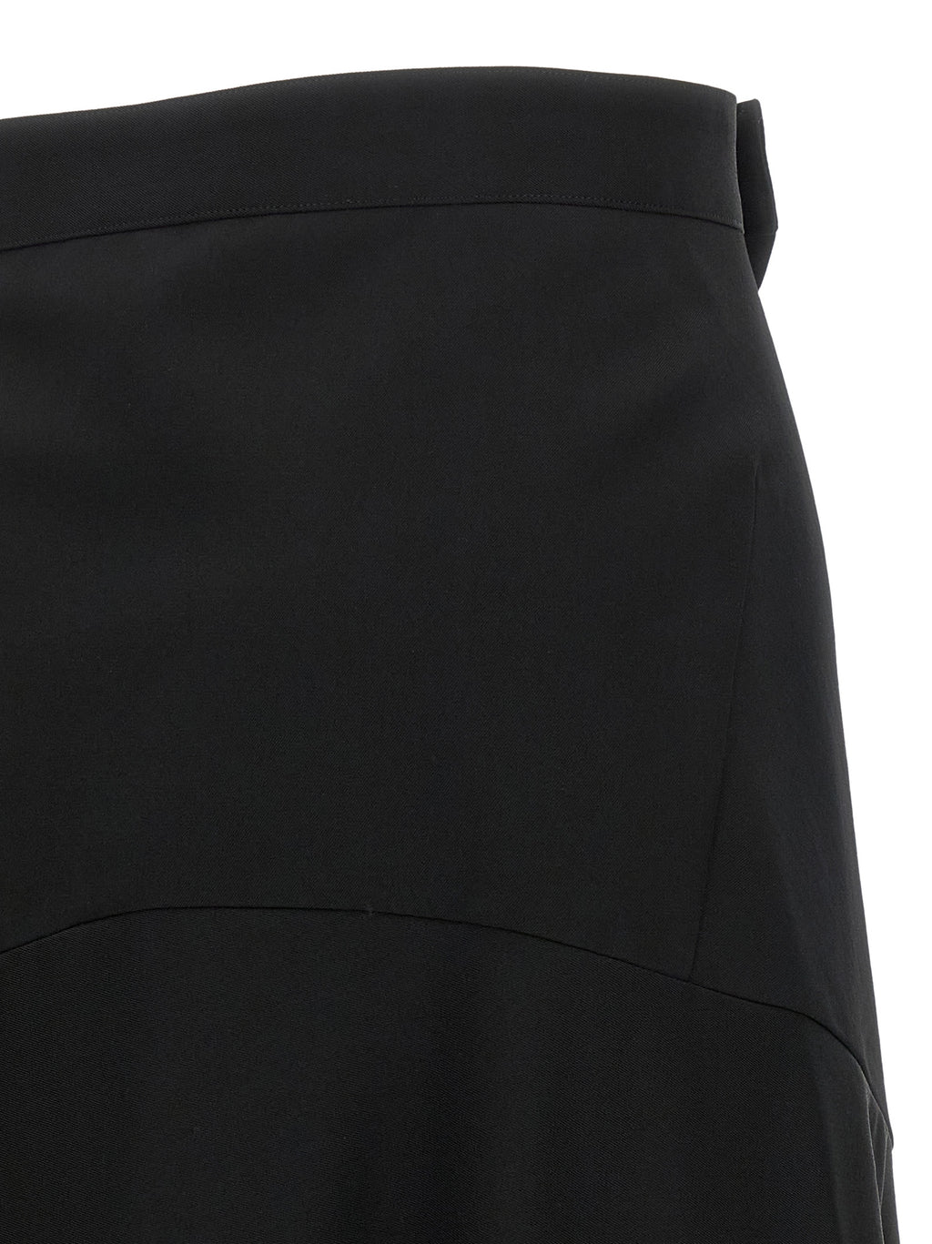 Junya Watanabe Schwarze Wollhose mit ausgestelltem Bein