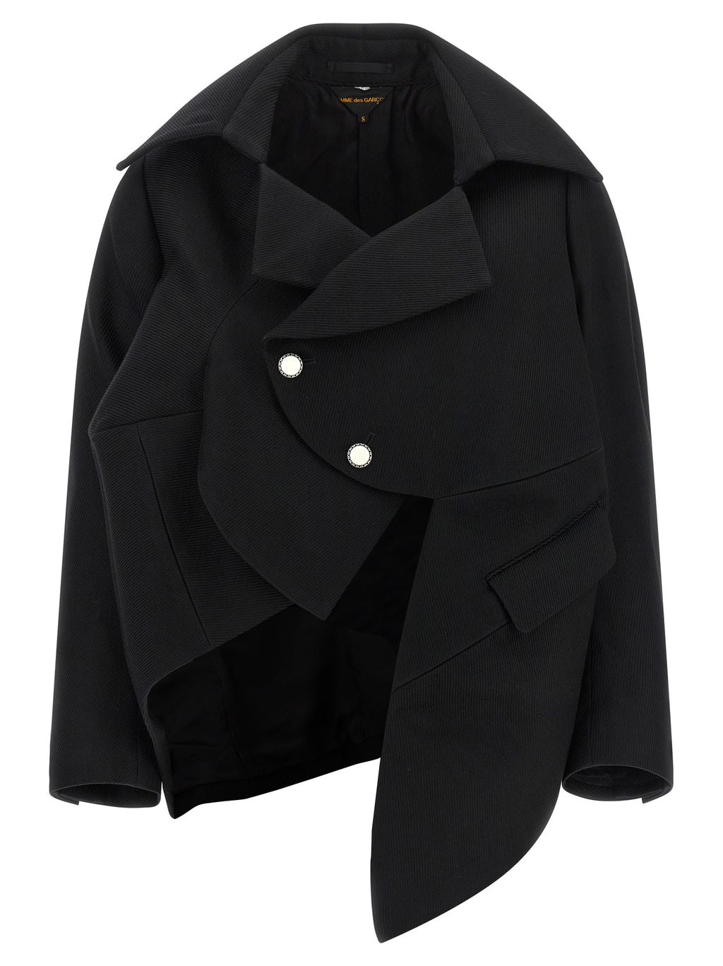 Comme Des Garçons Schwarzer Wollblazer