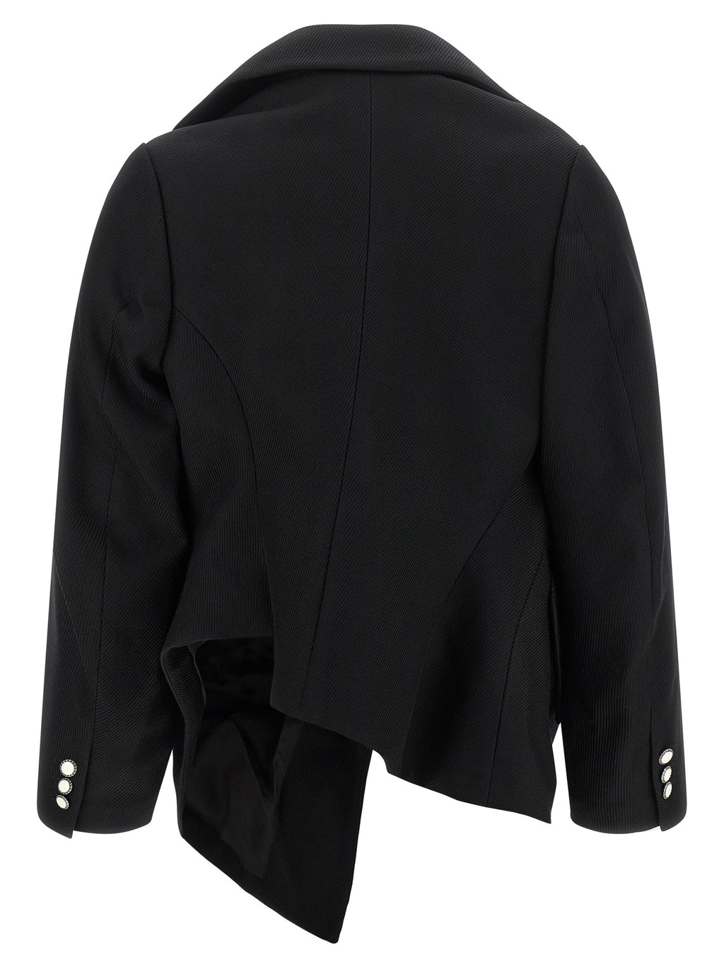 Comme Des Garçons Schwarzer Wollblazer