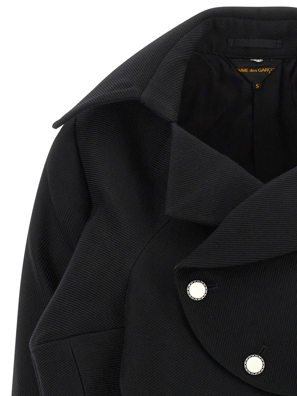 Comme Des Garçons Schwarzer Wollblazer