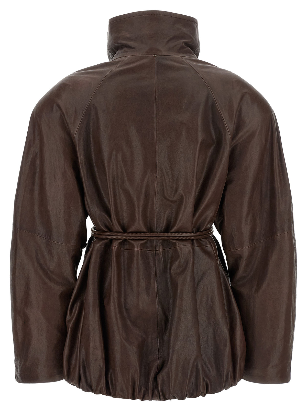 Sportmax Braune Lammlederjacke