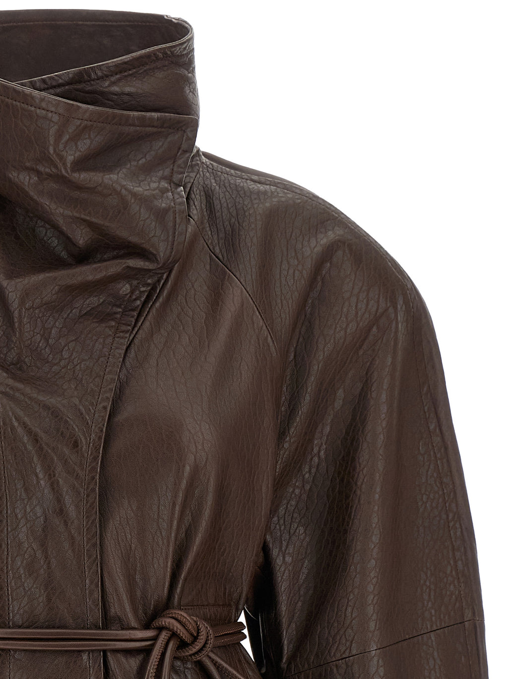 Sportmax Braune Lammlederjacke