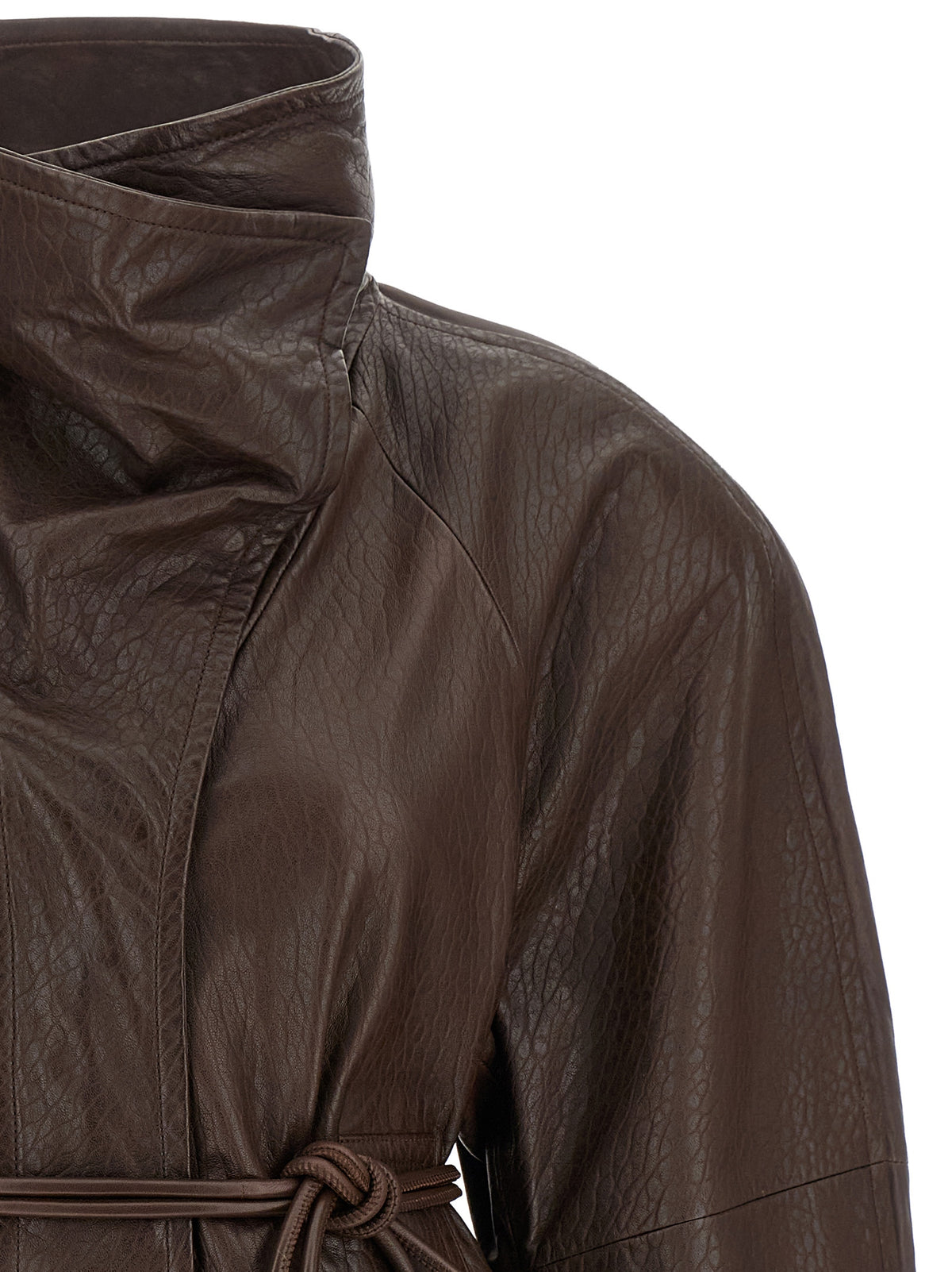 Sportmax Braune Lammlederjacke