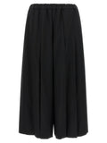 Comme Des Garçons Schwarze Woll-Freizeithose
