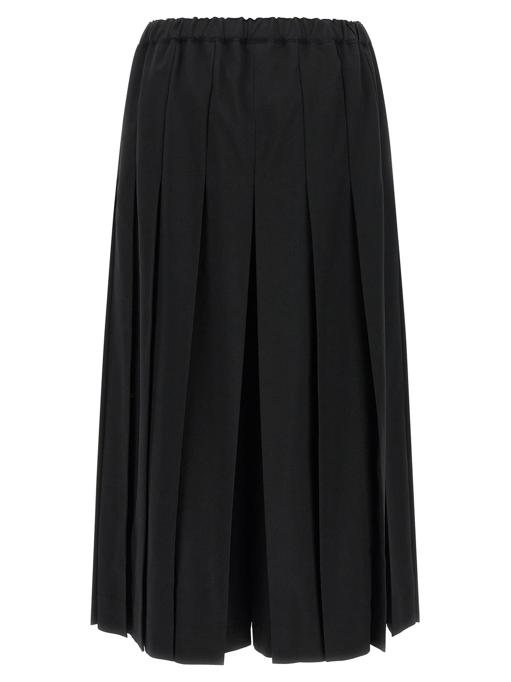 Comme Des Garçons Schwarze Woll-Freizeithose