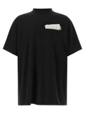 Balenciaga Schwarzes Baumwoll-T-Shirt