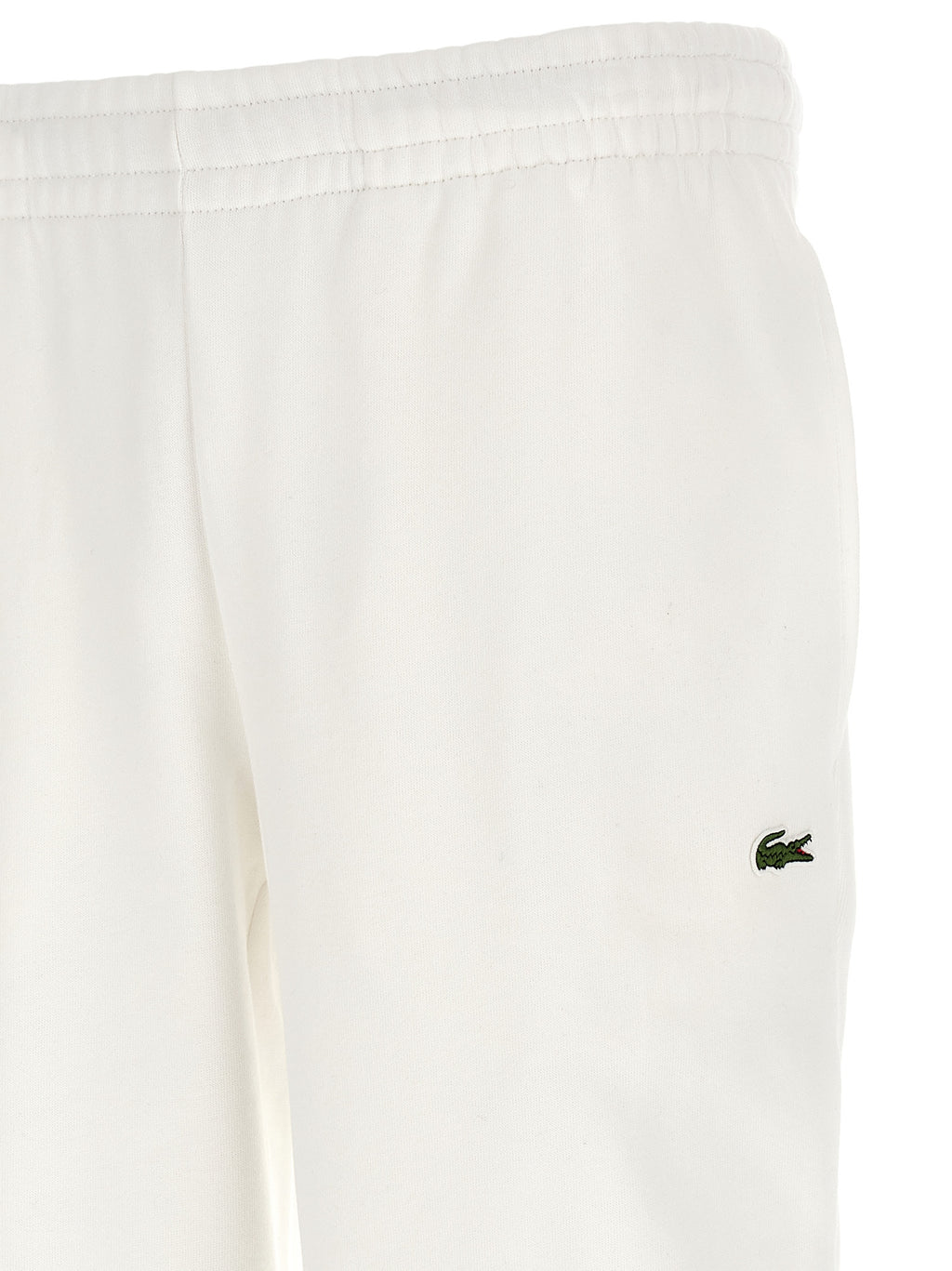 Lacoste Weiße Baumwoll-Jogginghose (Trainingshose)