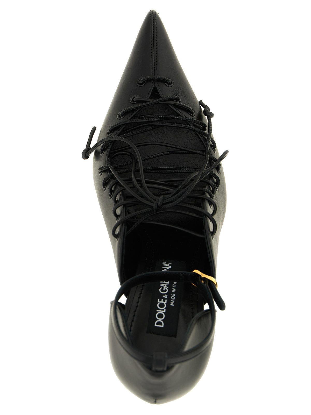 Dolce & Gabbana Schwarze Pumps aus Kalbsleder mit hohem Absatz