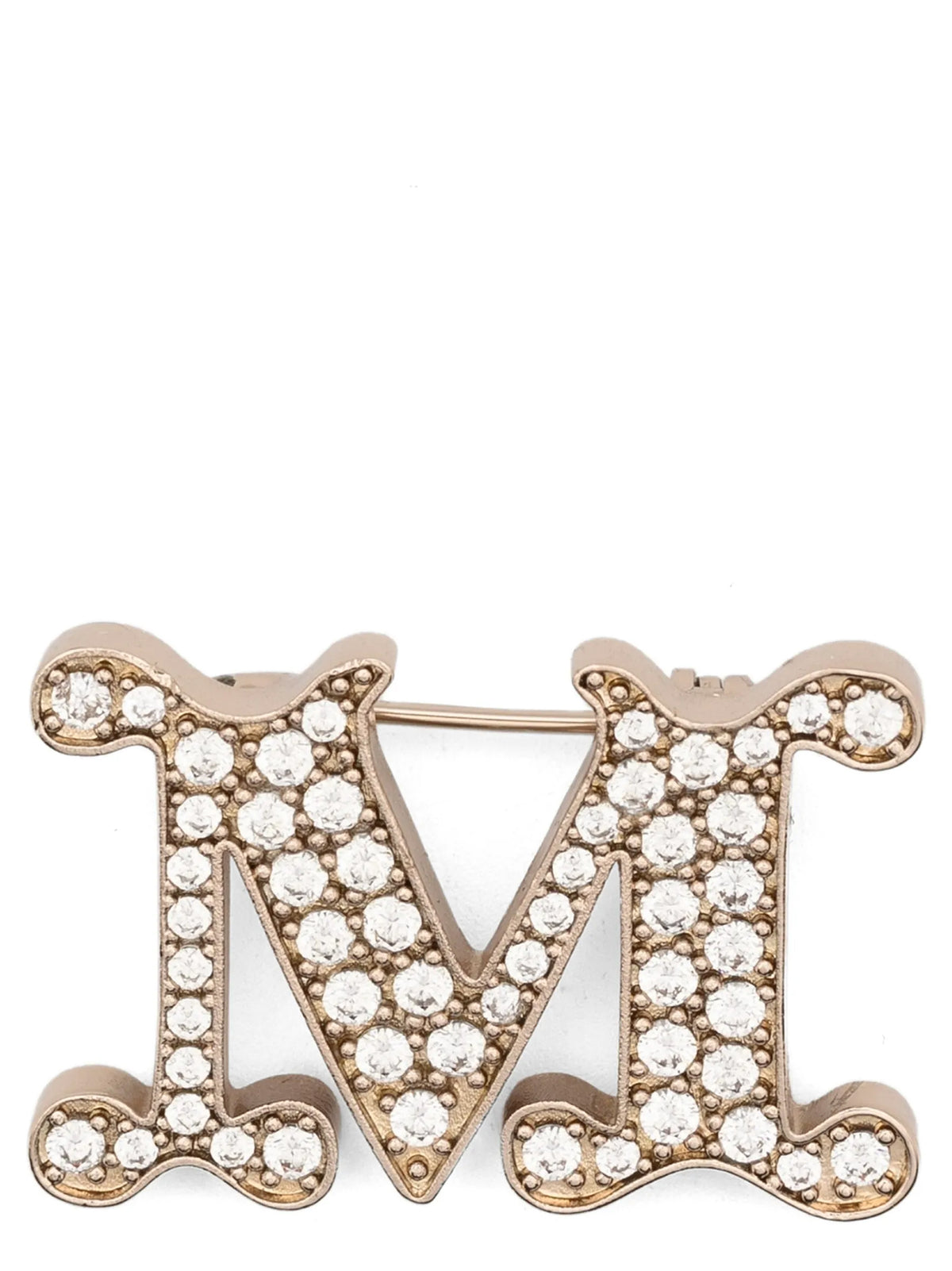 Max Mara Goldfarbene Brosche aus Metall