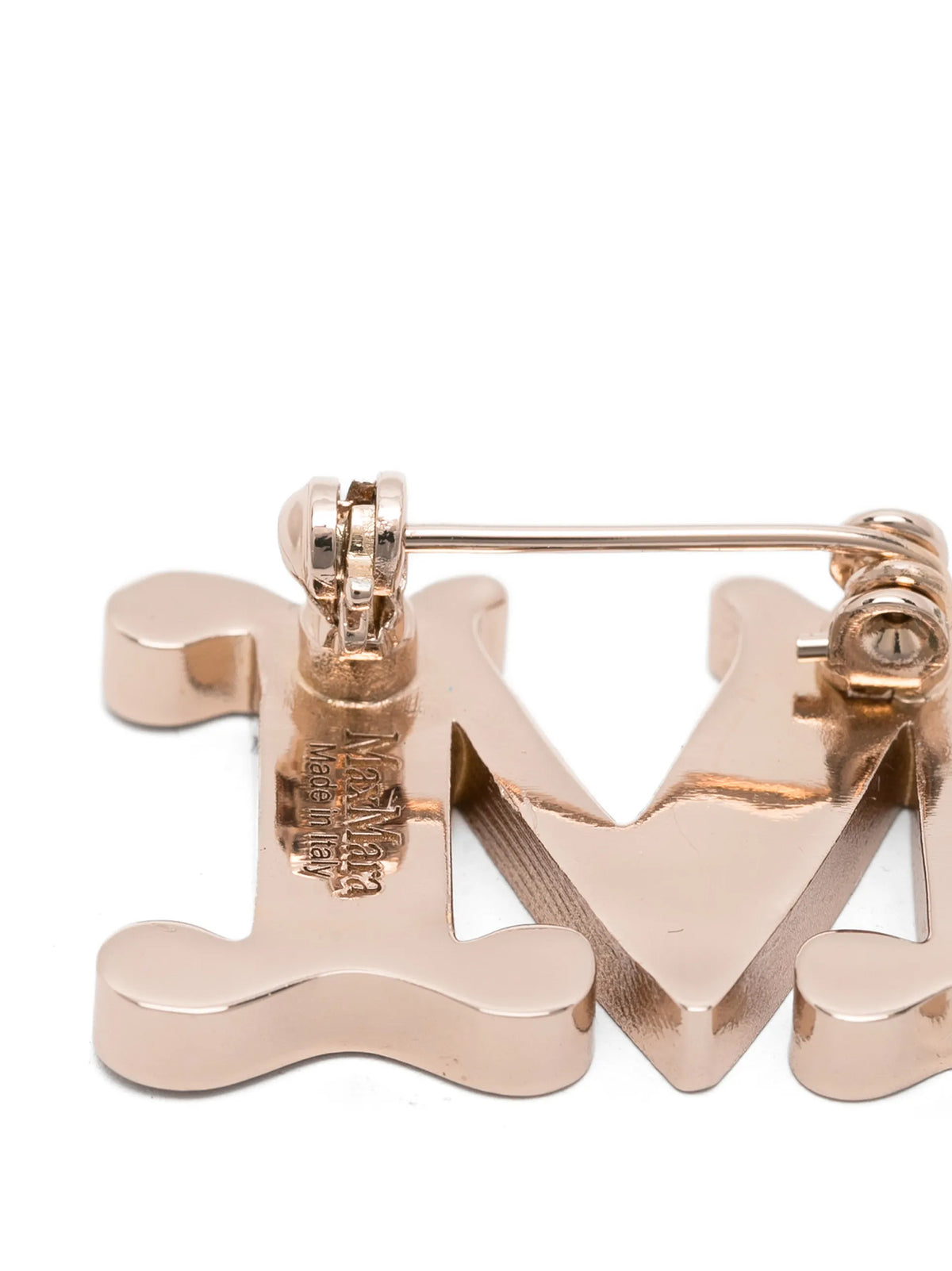 Max Mara Goldfarbene Brosche aus Metall