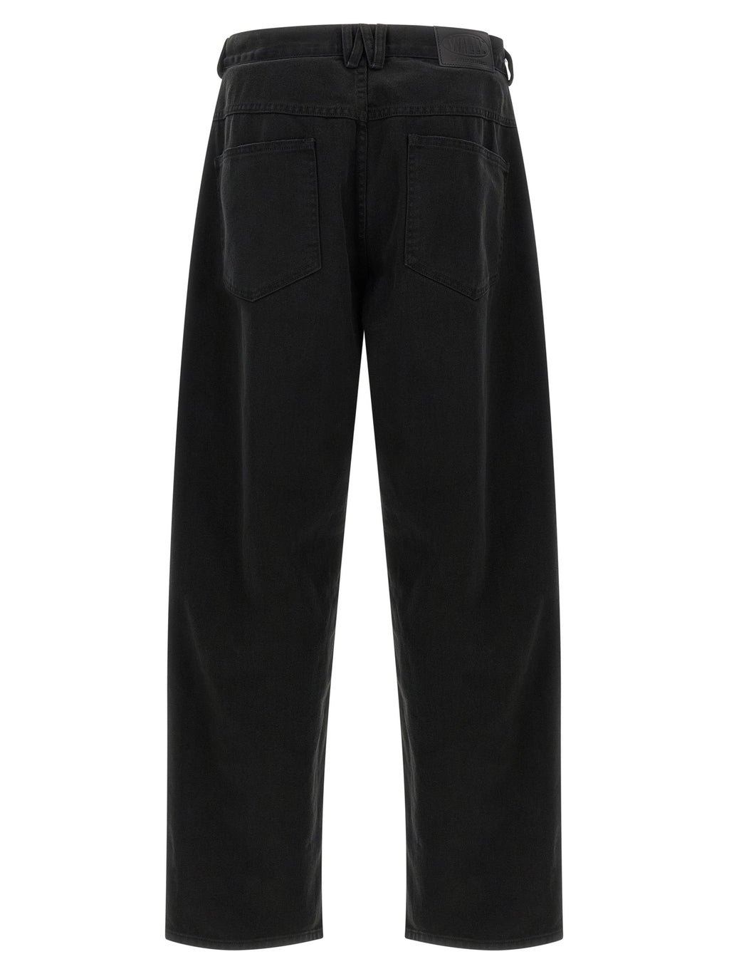 WILLY CHAVARRIA Schwarze Baumwolljeans im Relaxed Fit