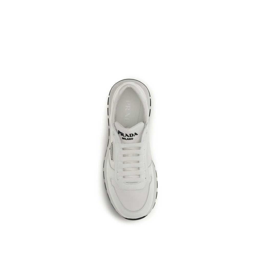 Prada Weiße Sneaker aus recyceltem Polyamid