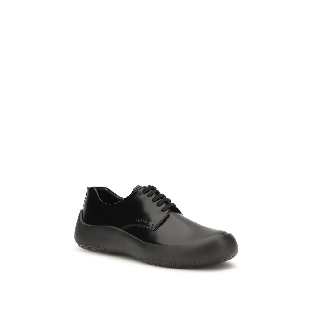 Prada Schwarze Bos Taurus Kalbsleder-Sneakers