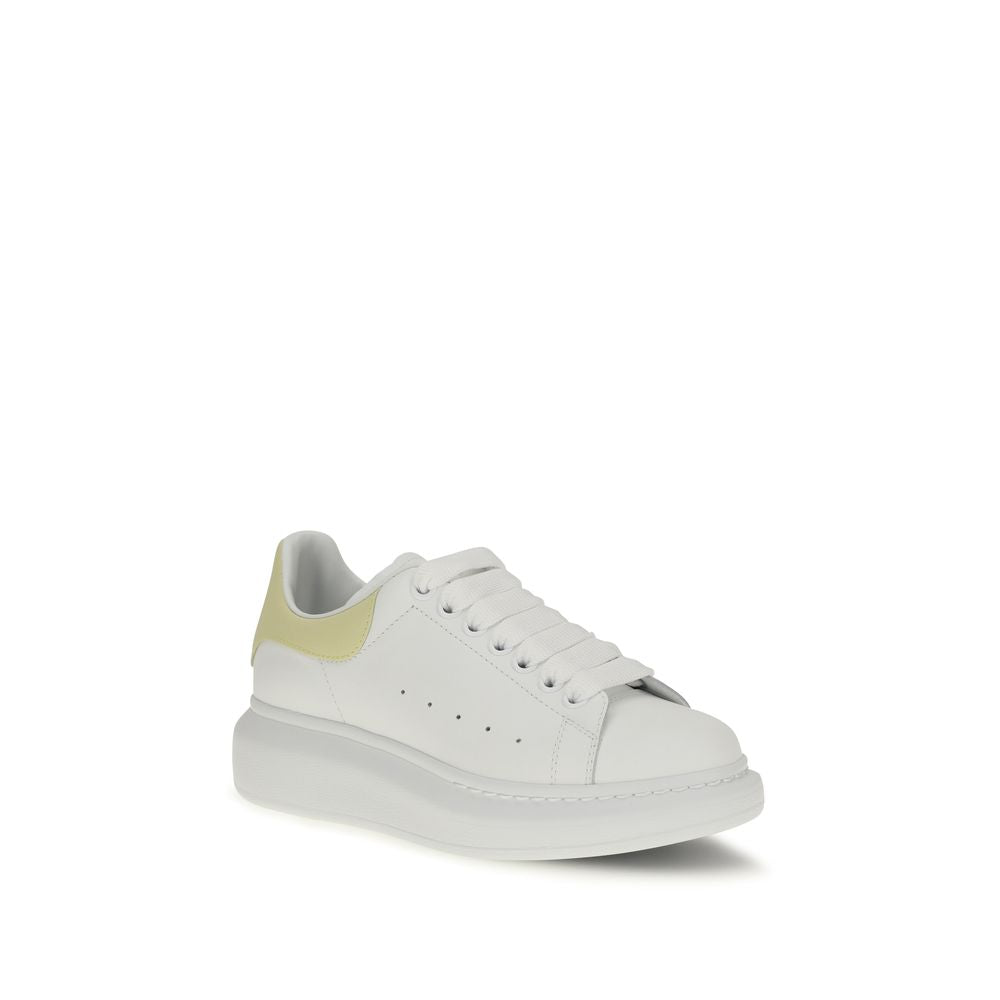 Alexander McQueen Weiße Kalbsleder Bos Taurus Chunky Sneaker