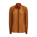 Lardini Braune Viskose-Bluse