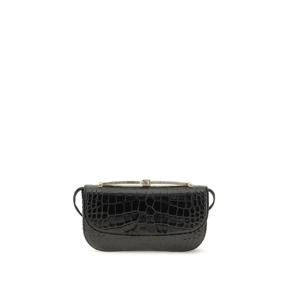 Tom Ford Schwarze Bos Taurus Kalbsleder Schultertasche