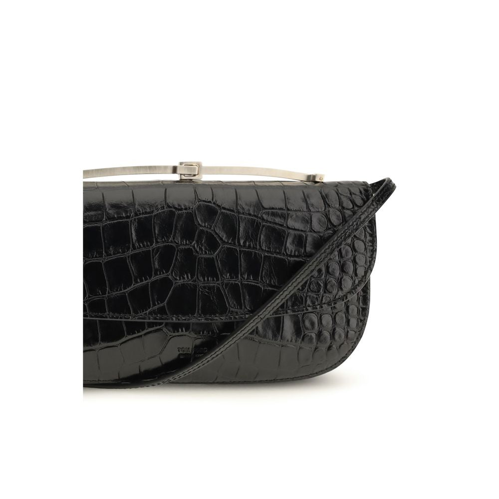 Tom Ford Schwarze Bos Taurus Kalbsleder Schultertasche