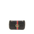 Gucci Schwarze Bos Taurus Kalbsleder Schultertasche