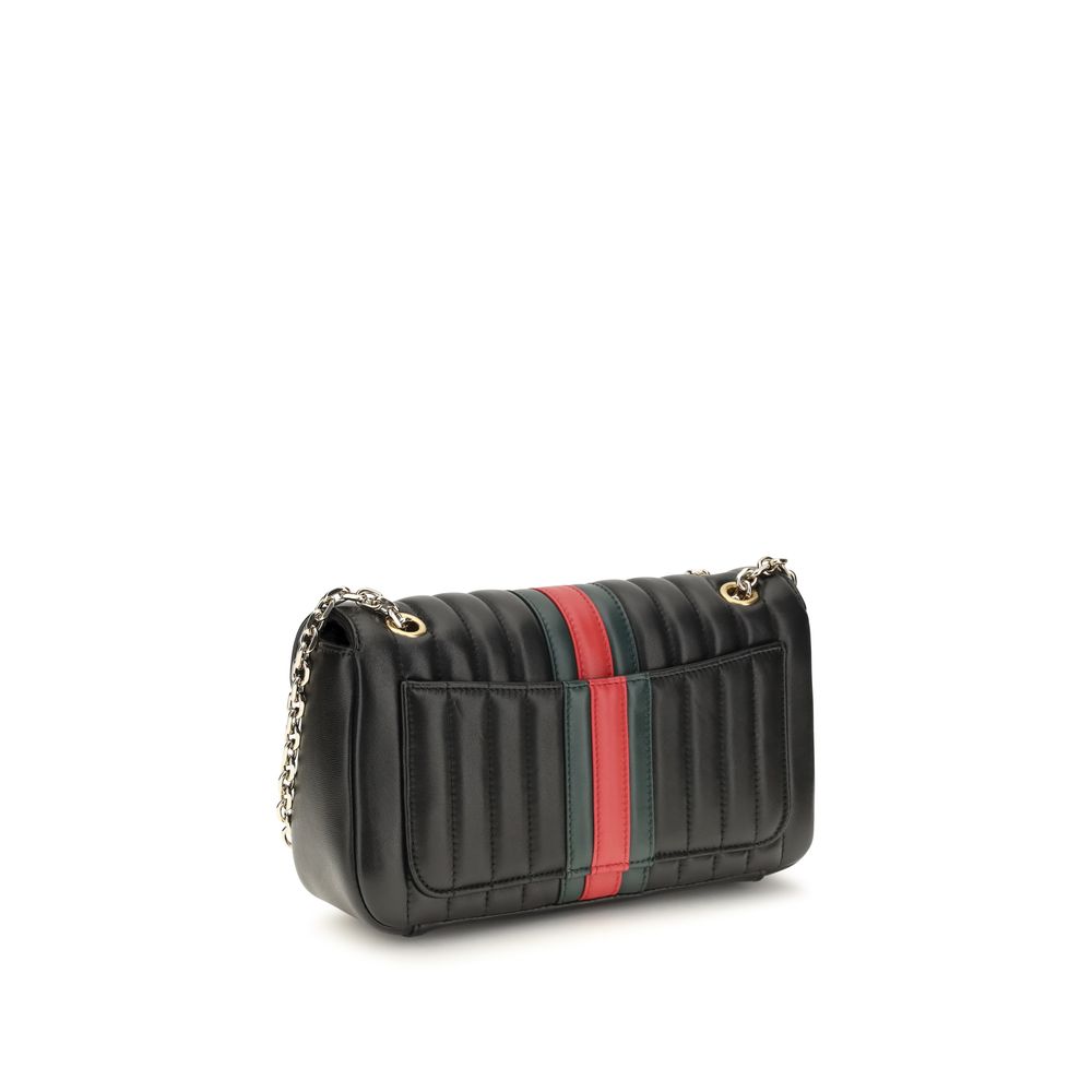 Gucci Schwarze Bos Taurus Kalbsleder Schultertasche