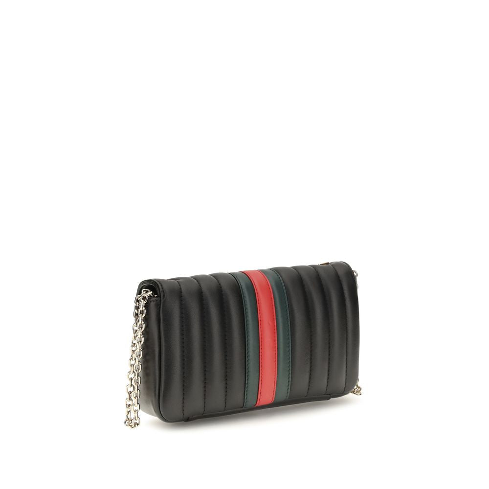 Gucci Schwarze Bos Taurus Kalbsleder Schultertasche