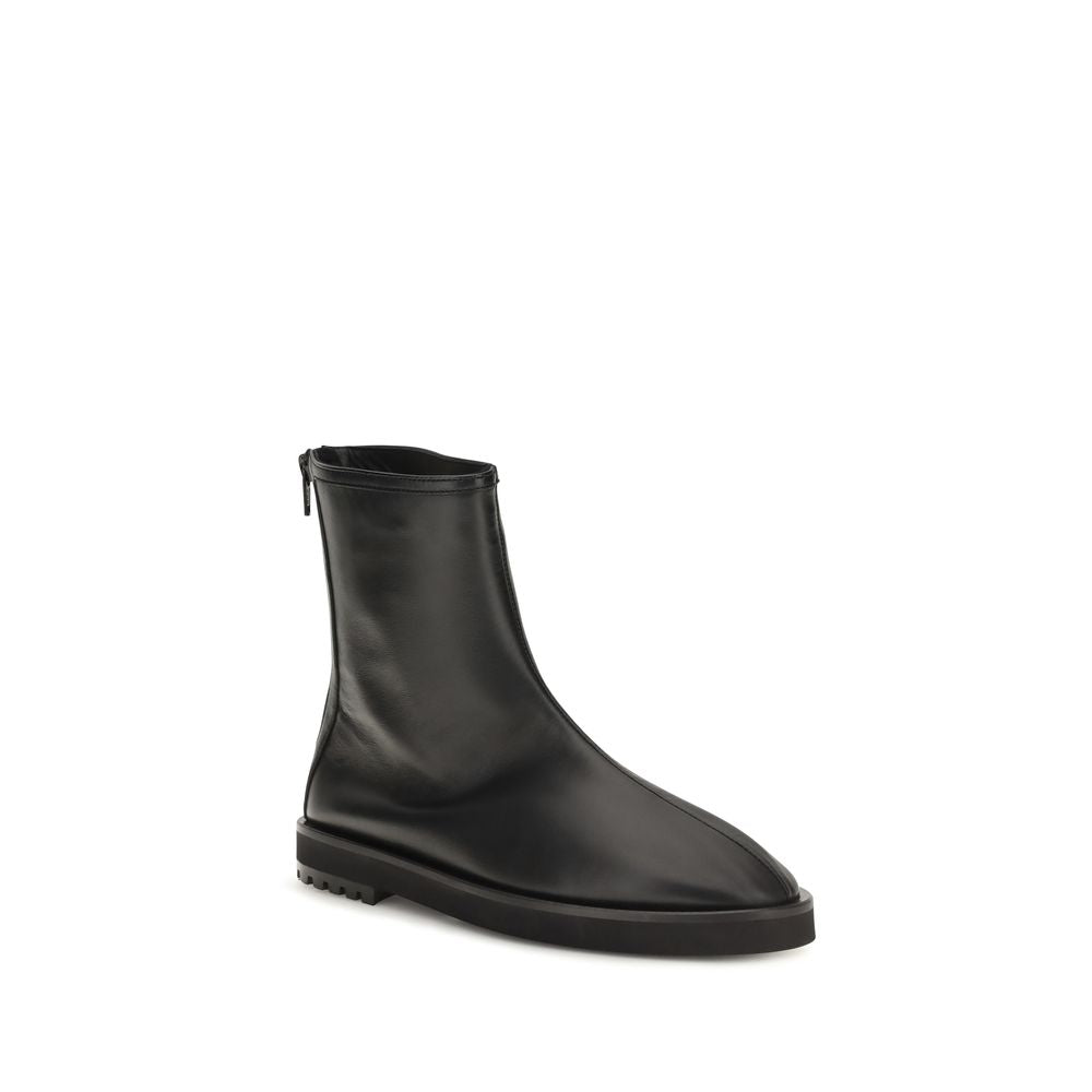 Dear Frances Schwarze Ankle Boots aus Kalbsleder Bos Taurus