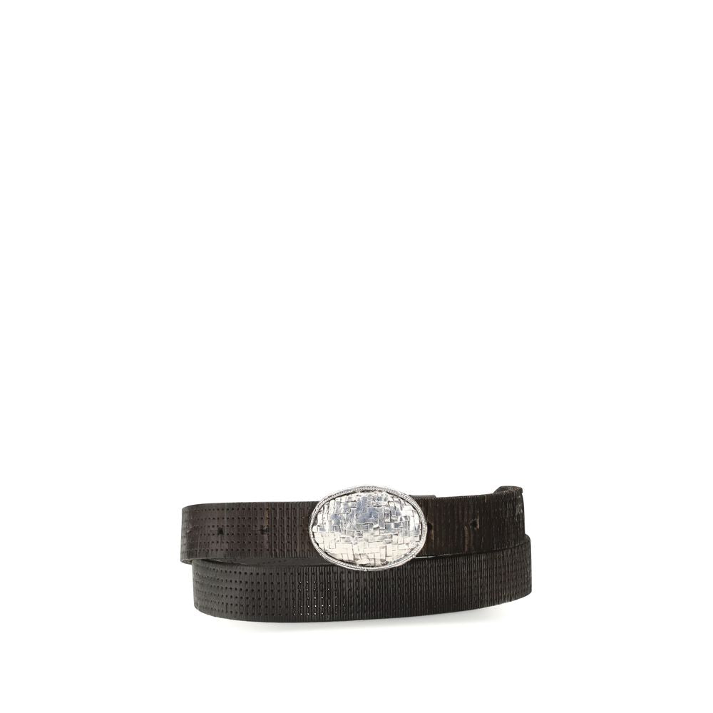 Brunello Cucinelli Brauner Kalbsleder Bos Taurus Regular Gürtel