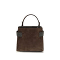 Brunello Cucinelli Braune Kalbsleder Bos Taurus Schultertasche