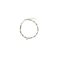Brunello Cucinelli Braunes Silberarmband