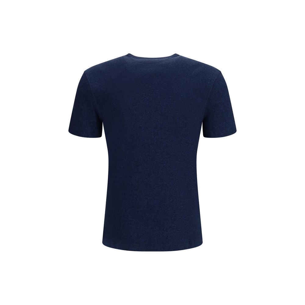 Brunello Cucinelli Blaues Baumwoll-T-Shirt