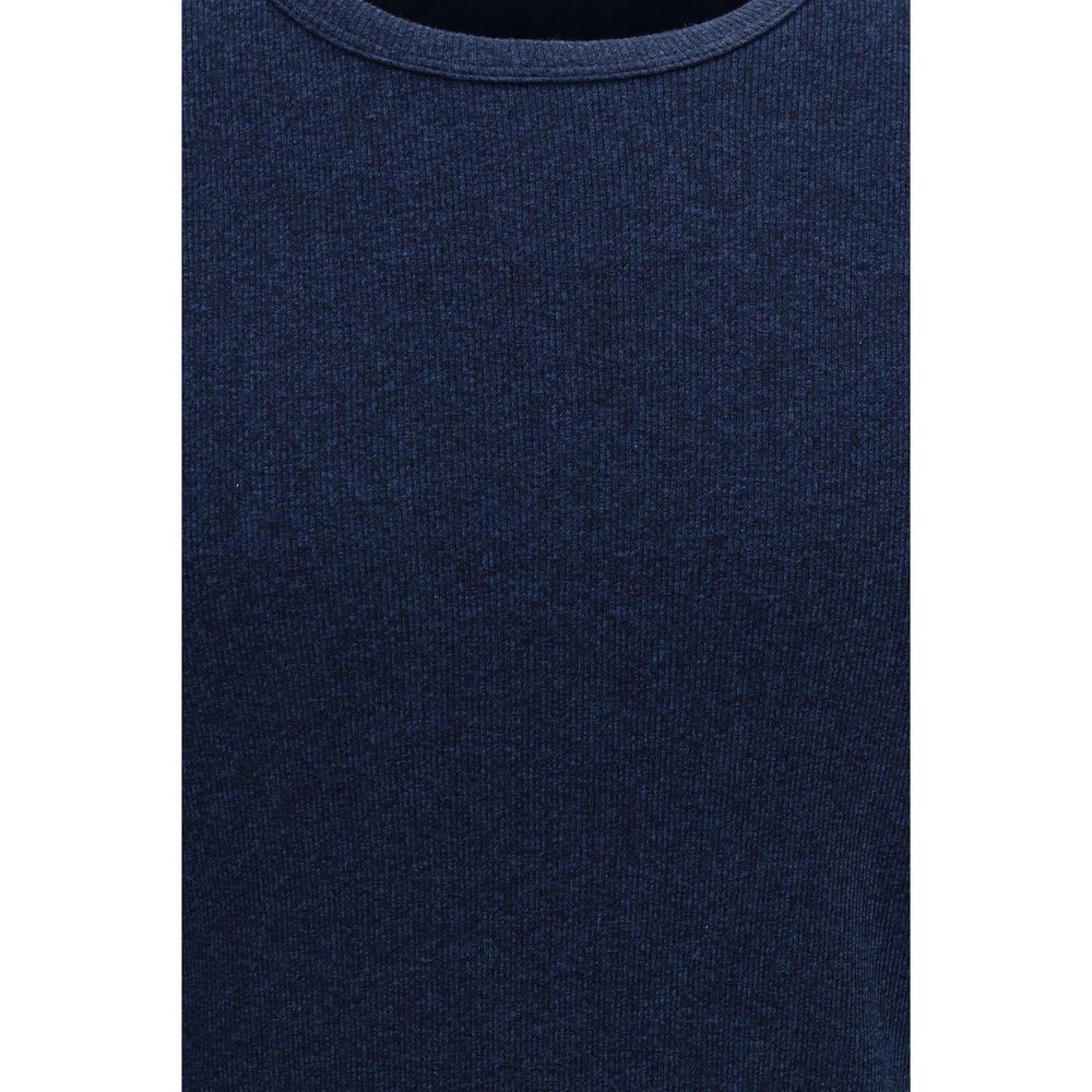 Brunello Cucinelli Blaues Baumwoll-T-Shirt