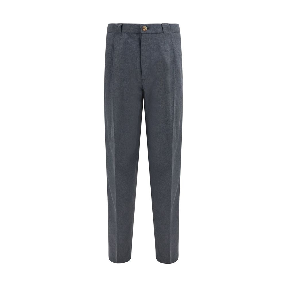 Brunello Cucinelli Graue Hose aus Wolle Ovis Aries