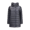 Herno Schwarze Polyamid-Jacke in voller Länge