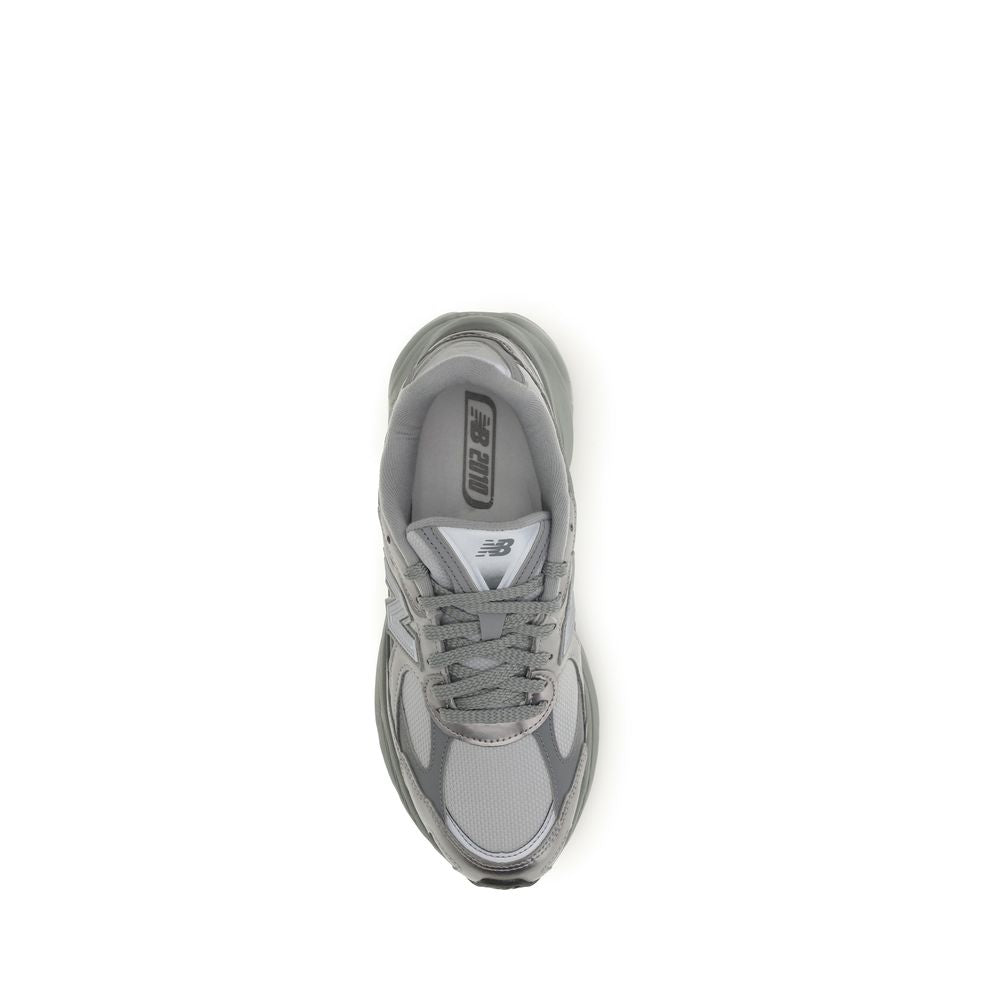 New Balance Graue Stoff-Sneaker mit niedrigem Schaft