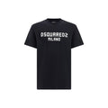 Dsquared² Schwarzes Baumwoll-T-Shirt