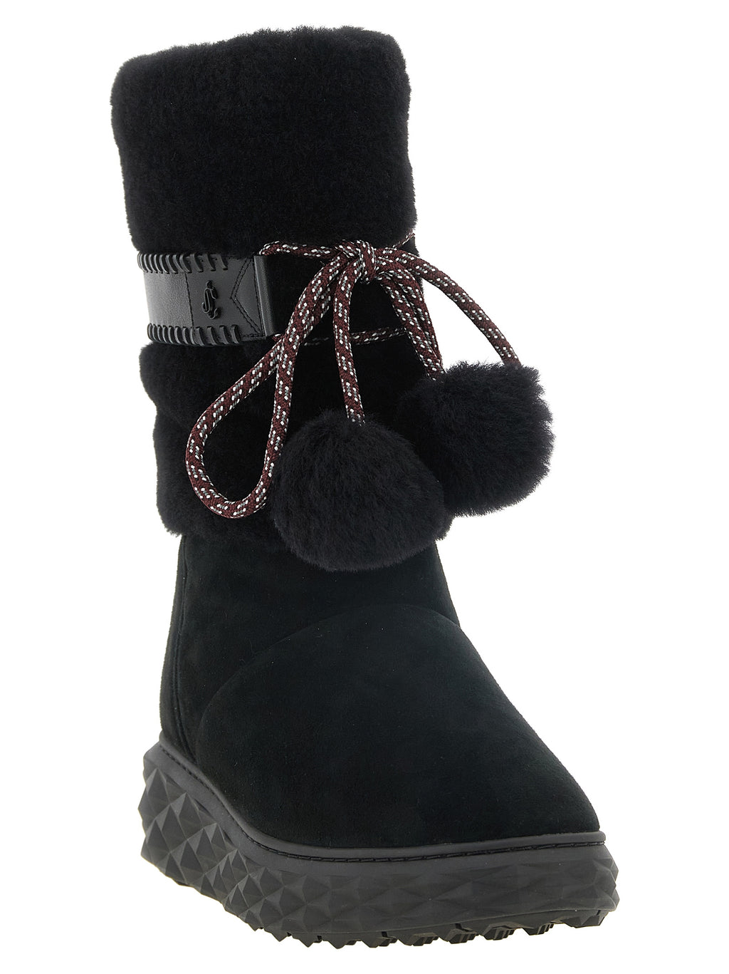 Jimmy Choo Schwarze Lammleder-Stiefeletten