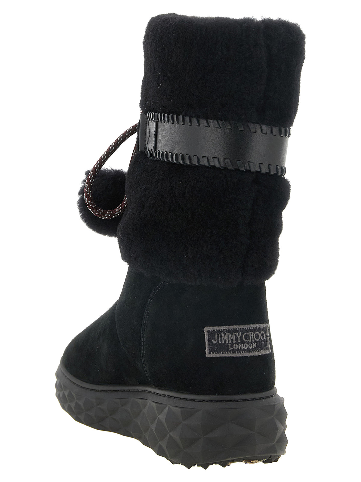 Jimmy Choo Schwarze Lammleder-Stiefeletten