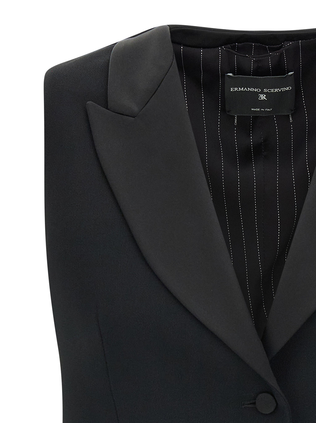 Ermanno Scervino Schwarze ärmellose Weste aus Viskose