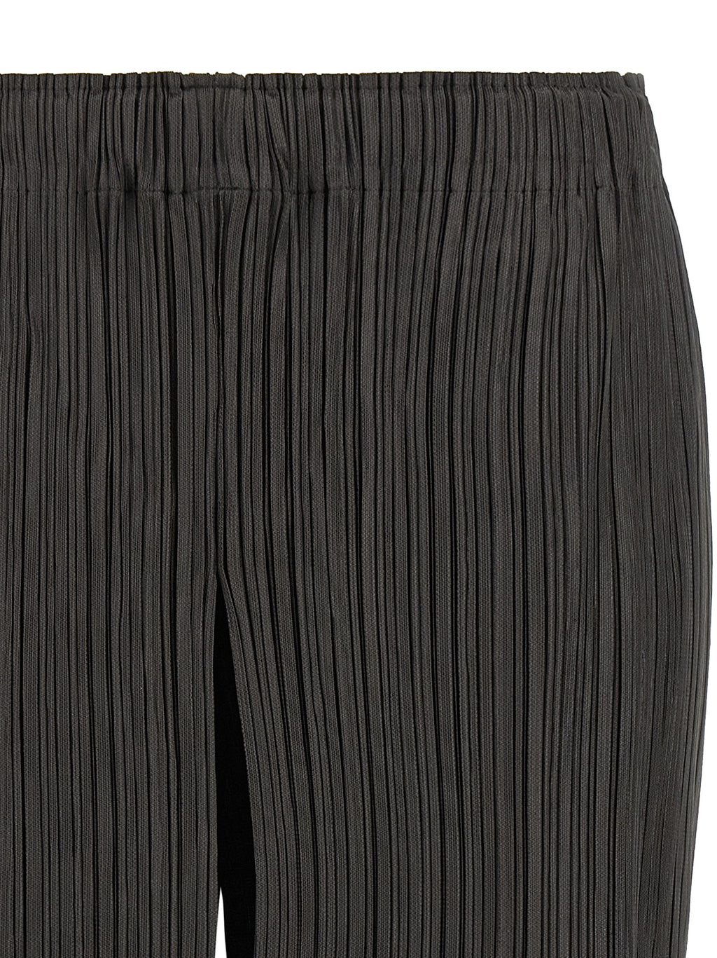 PLEATS PLEASE ISSEY MIYAKE Graue Bermuda-Shorts aus Polyester