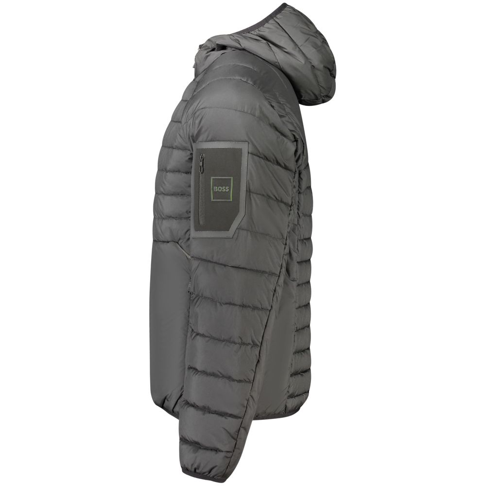 Hugo Boss Schwarze Herrenjacke aus Polyester