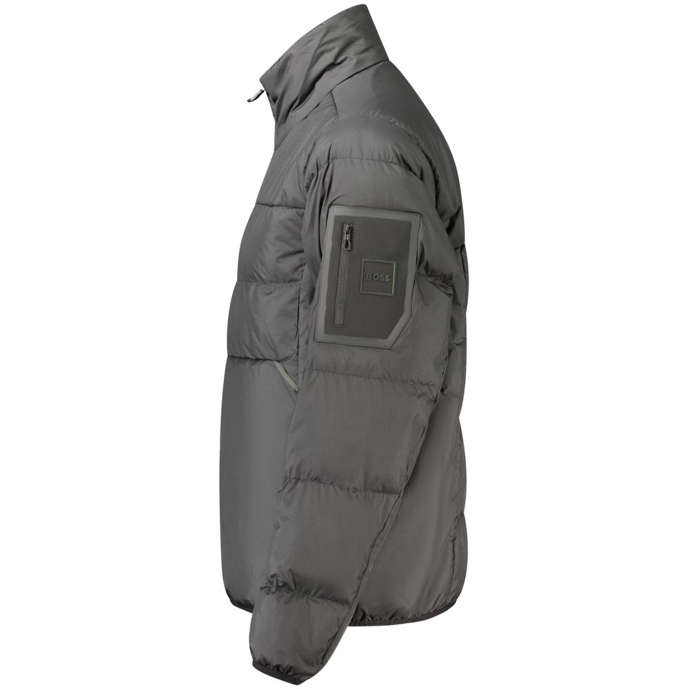 Hugo Boss Schwarze Herrenjacke aus Polyester