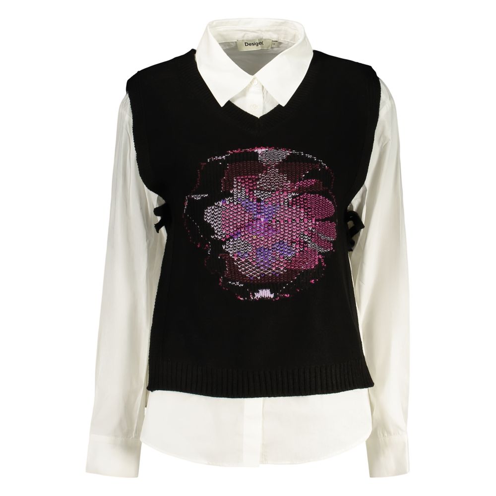 Desigual Schwarzes Baumwollhemd