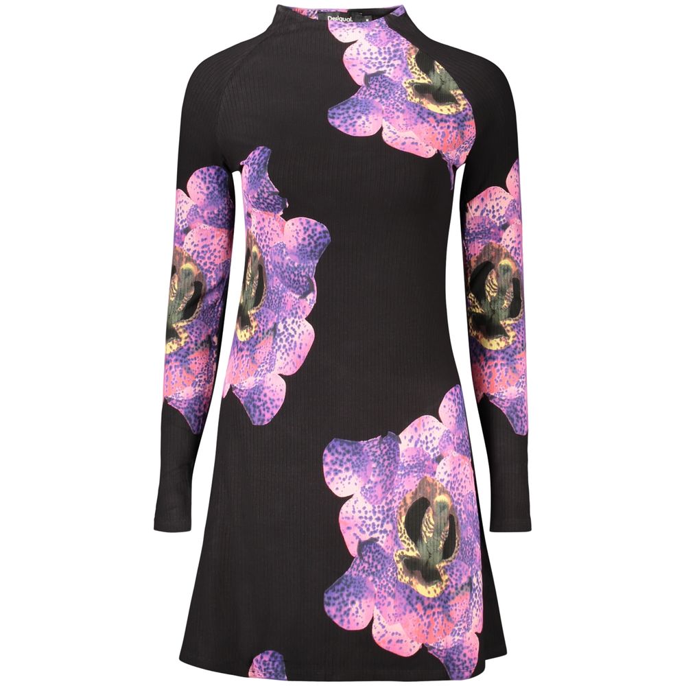 Desigual Schwarzes Damenkleid aus Viskose