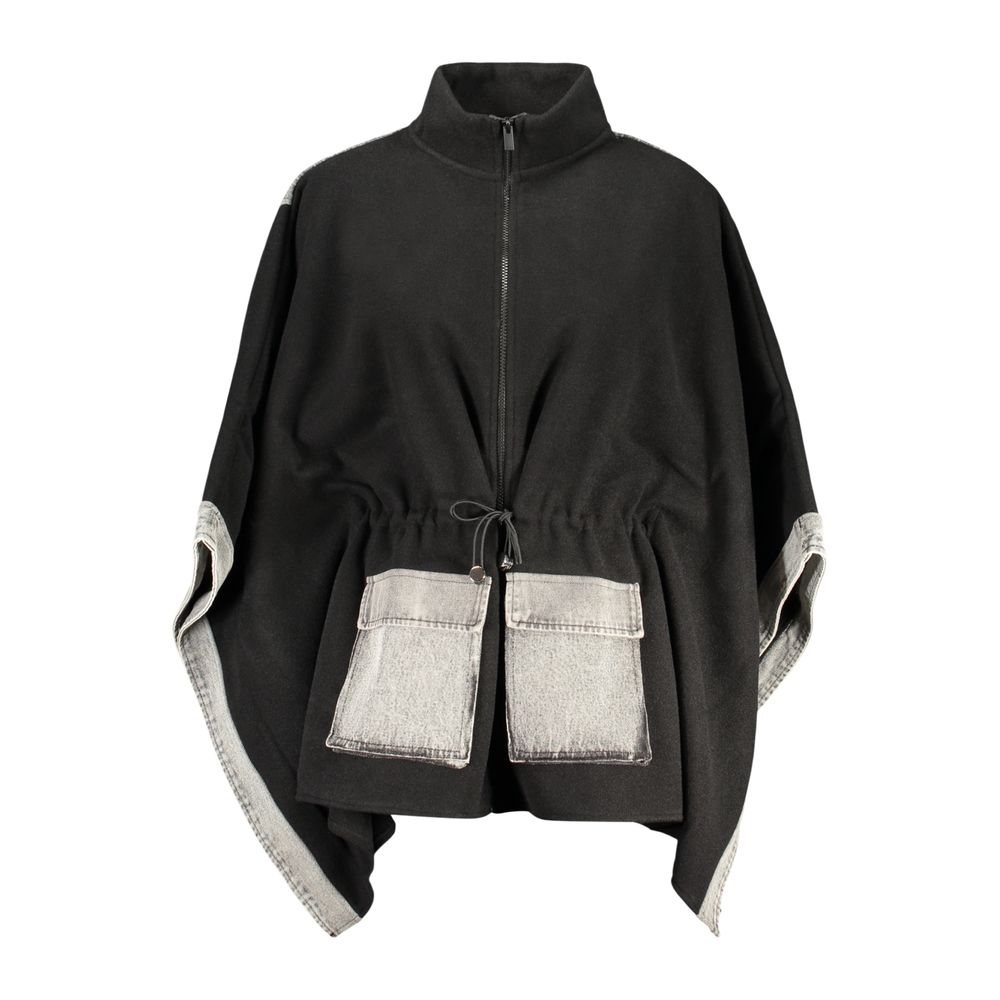 Desigual Schwarzer Polyester-Damenpullover