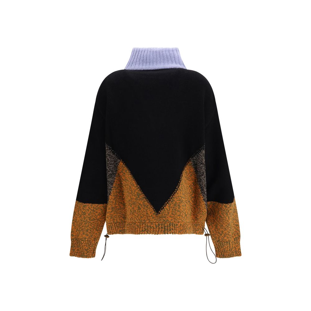 Marni Mehrfarbige Jacke aus Ovis Aries Wolle, durchgehend