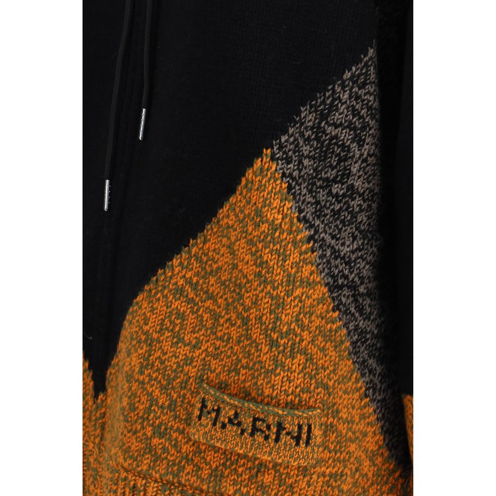 Marni Mehrfarbige Jacke aus Ovis Aries Wolle, durchgehend