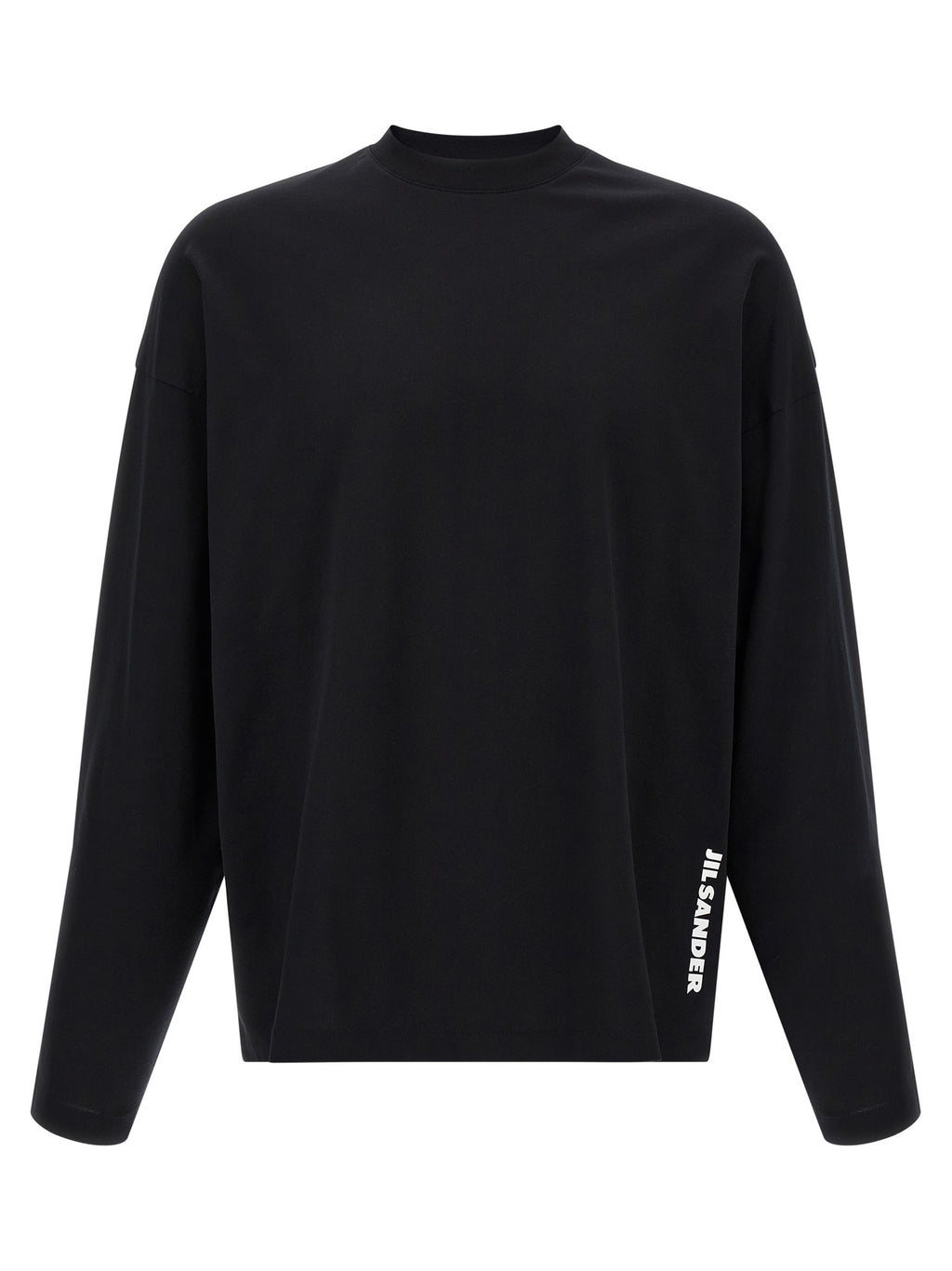 Jil Sander Schwarzes Baumwoll-T-Shirt