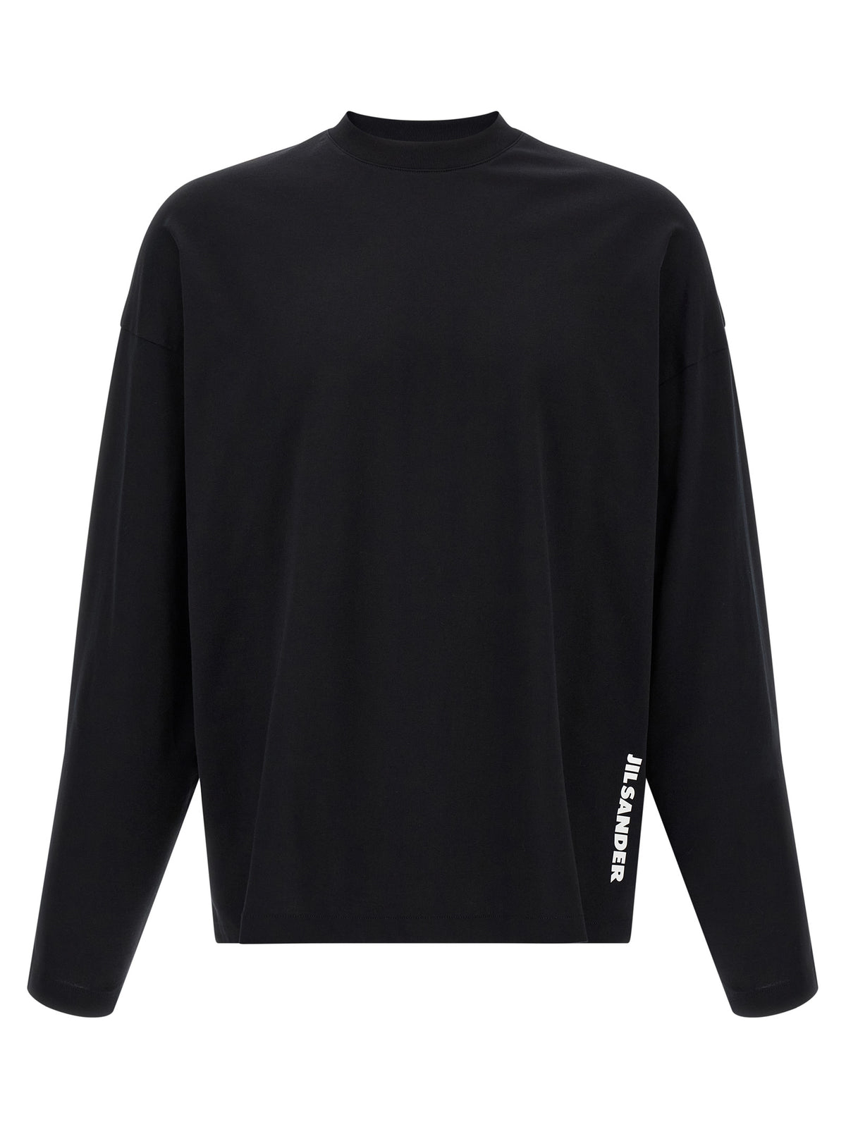 Jil Sander Schwarzes Baumwoll-T-Shirt